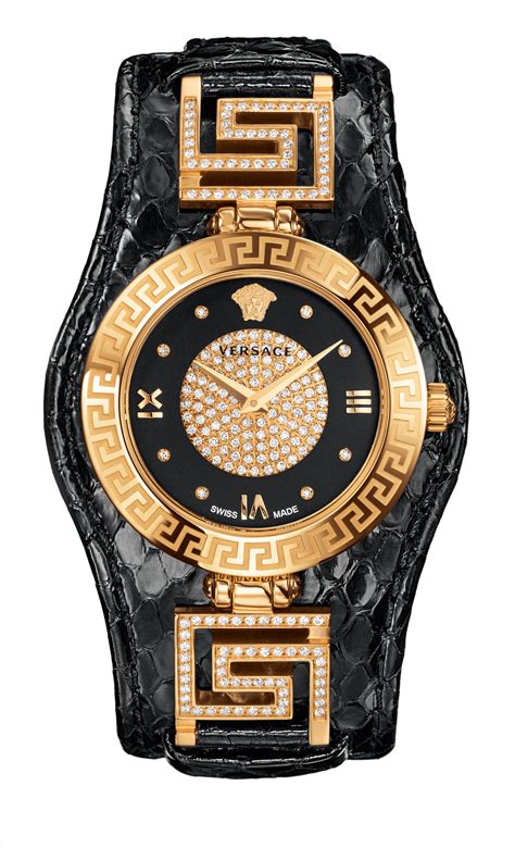 versace black diamond watch|Versace watches women price.